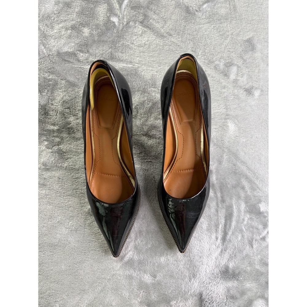 Givenchy Zipper Trim Pointed Toe Pump Women's Heel EU 37 US 7.5 Black